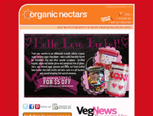 Tablet Screenshot of organicnectars.com